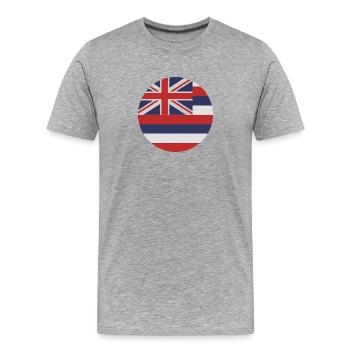 Hawaii state - Men's Premium Organic T-Shirt - heather grey - Front - Damien (186cm)