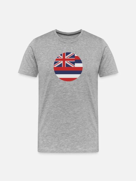 Hawaii state - Men's Premium Organic T-Shirt - heather grey