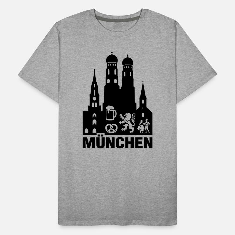 typisch München Munich in a nutshell Männer Premium Bio T-Shirt