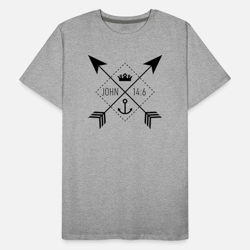 Signe Jean 14:6 T-shirt bio Premium Homme