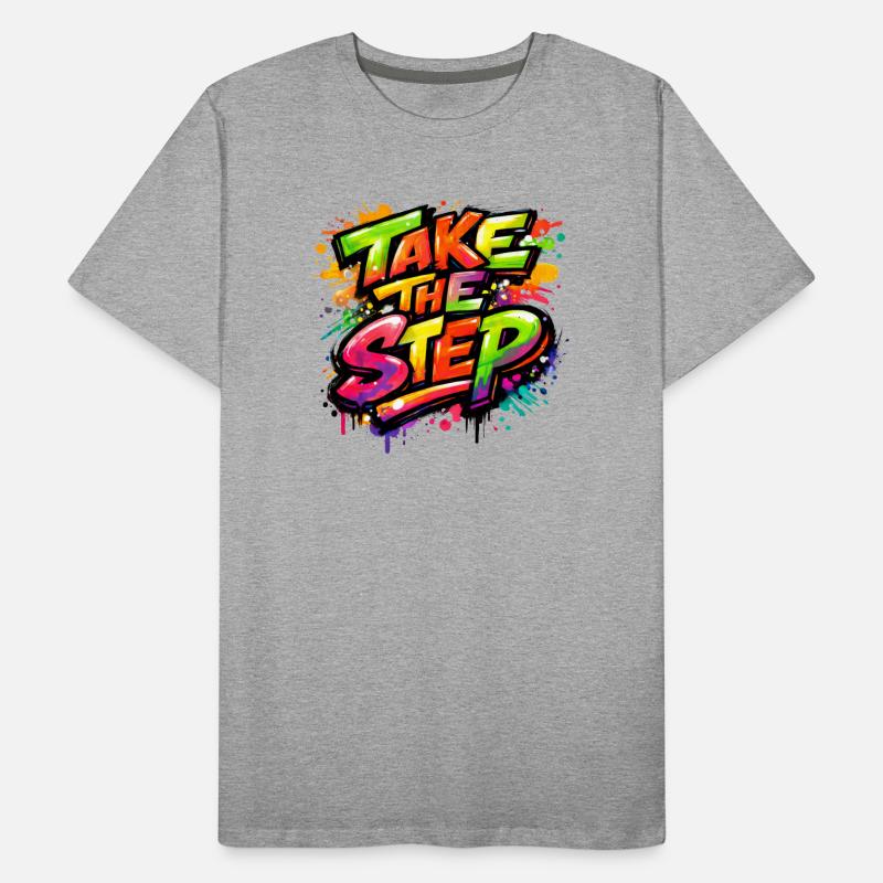 Take_the_Step Männer Premium Bio T-Shirt