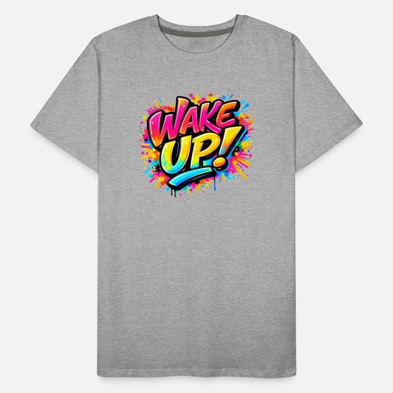 Wake_Up Men's Premium Organic T-Shirt