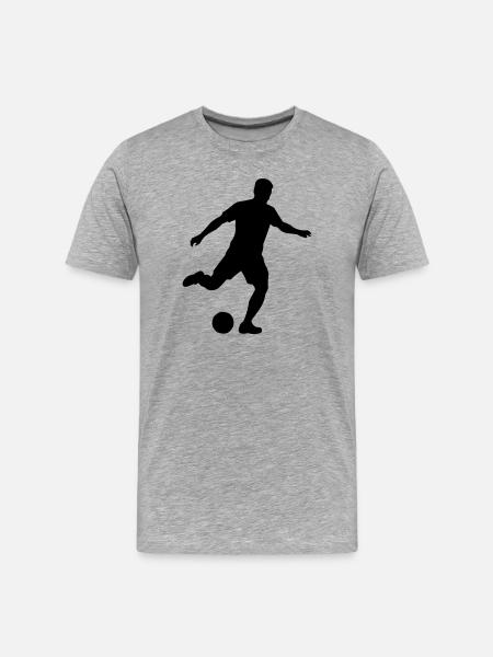 Soccer Fußball - Men's Premium Organic T-Shirt - heather grey