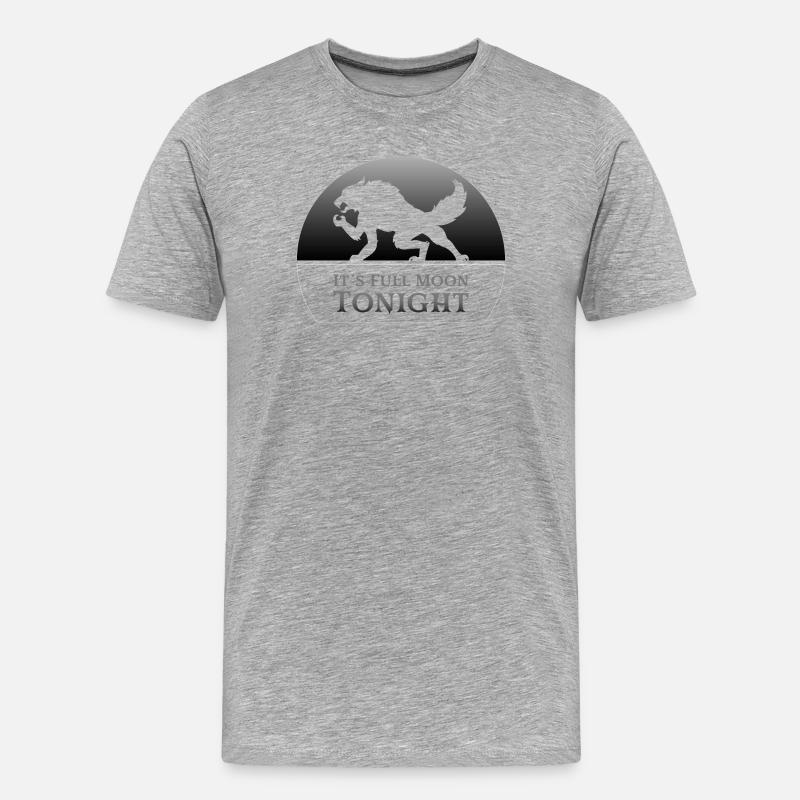 Werewolf - Men's Premium Organic T-Shirt - heather grey