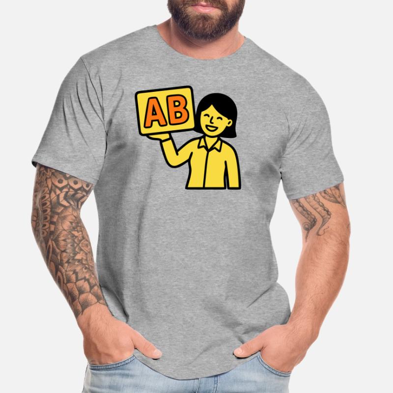 Enseignant à l’école primaire ABC Vector T-shirt bio Premium Homme