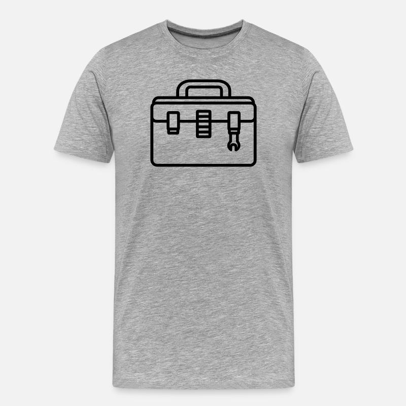 Toolbox - Men's Premium Organic T-Shirt - heather grey