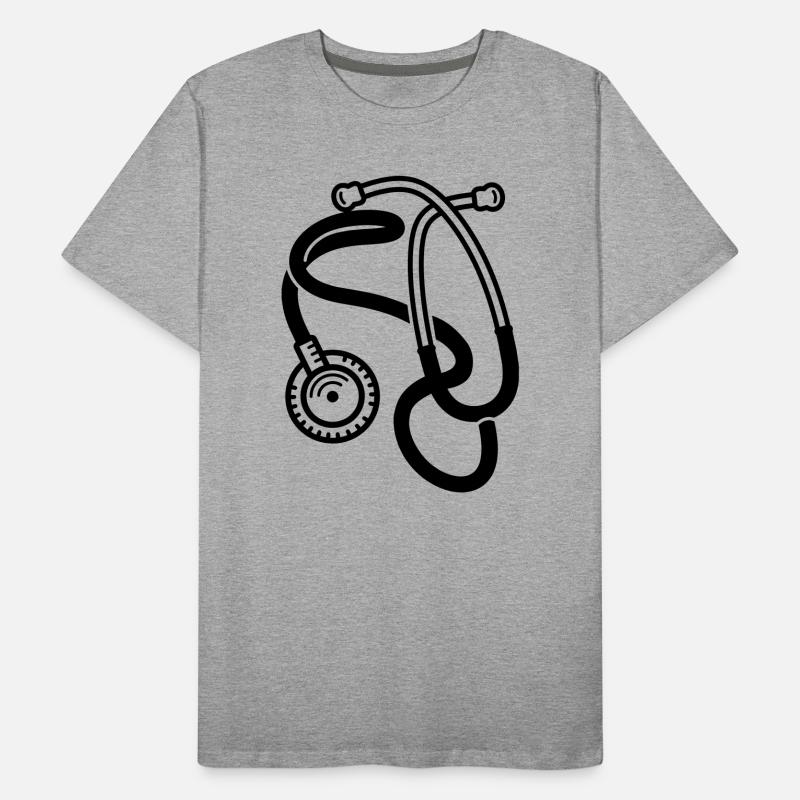 stéthoscope T-shirt bio Premium Homme