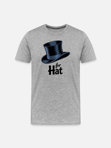Graphisme magique haut-de-forme - T-shirt bio Premium Homme - gris chiné