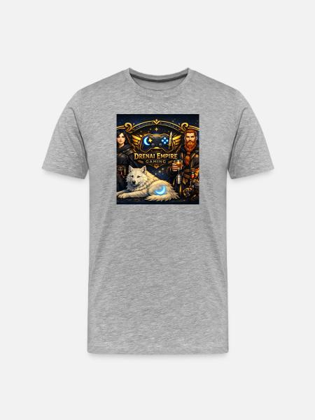 Gaming Banner Tee - Men's Premium Organic T-Shirt - heather grey