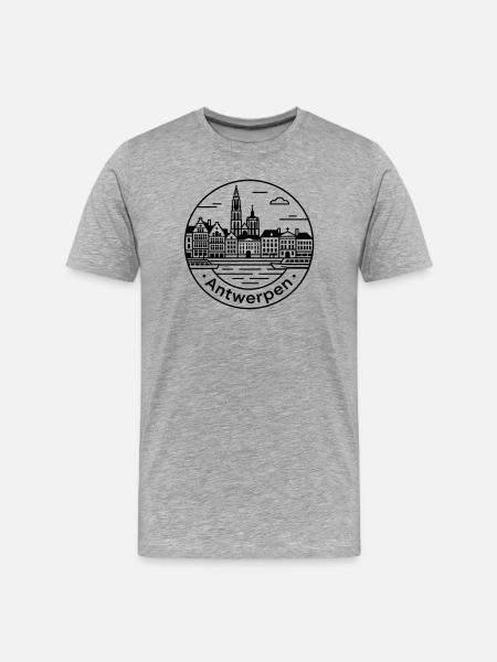 Anvers - T-shirt bio Premium Homme - gris chiné