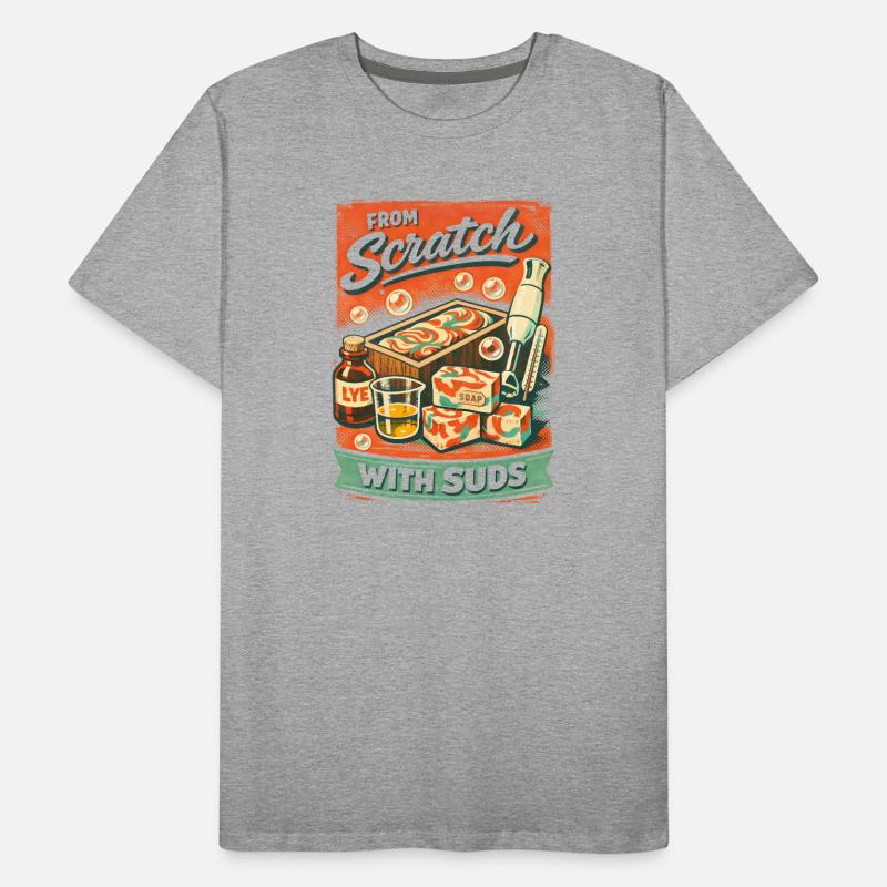 De A en haut | Ébullition du savon DIY T-shirt bio Premium Homme