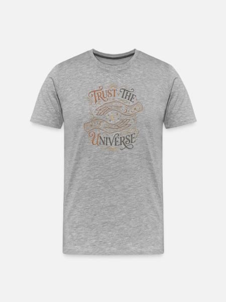 Confiance dans l’univers - T-shirt bio Premium Homme - gris chiné
