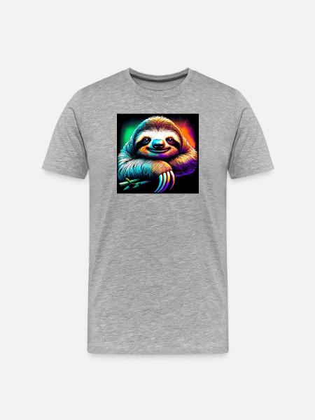 paresse - T-shirt bio Premium Homme - gris chiné