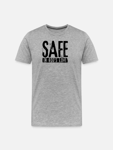 SAFE - Männer Premium Bio T-Shirt - Grau meliert