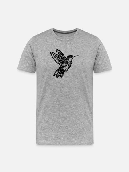 Colibri - T-shirt bio Premium Homme - gris chiné
