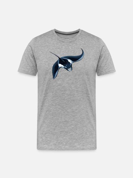 Rays Manta Rays - Men's Premium Organic T-Shirt - heather grey