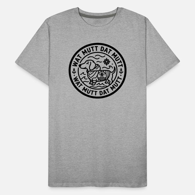 wat mutt dat mutt dachshund Men's Premium Organic T-Shirt