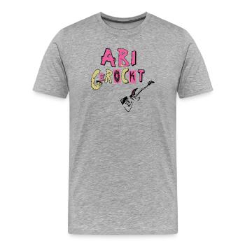 Schulabschluss Abi gerockt - Männer Premium Bio T-Shirt - Grau meliert - Vorne - Damien (186cm)