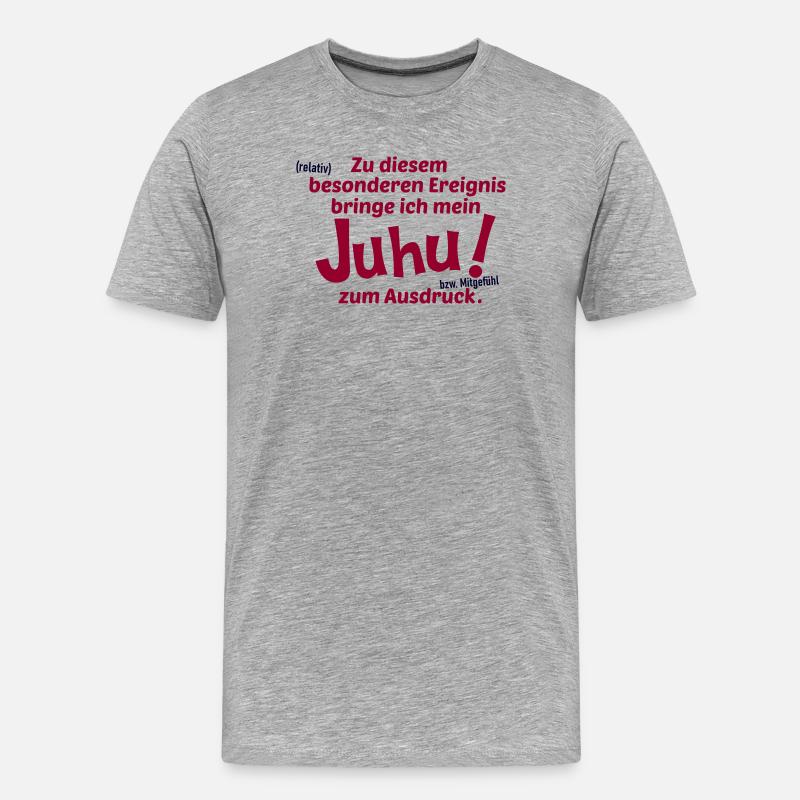 Allgemeines Ereignis - Männer Premium Bio T-Shirt - Grau meliert
