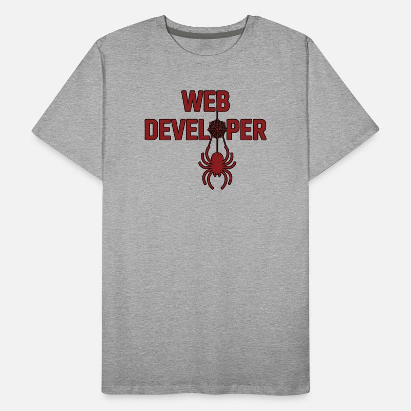 Web Developer Spider Logo Shirt Men's Premium Organic T-Shirt
