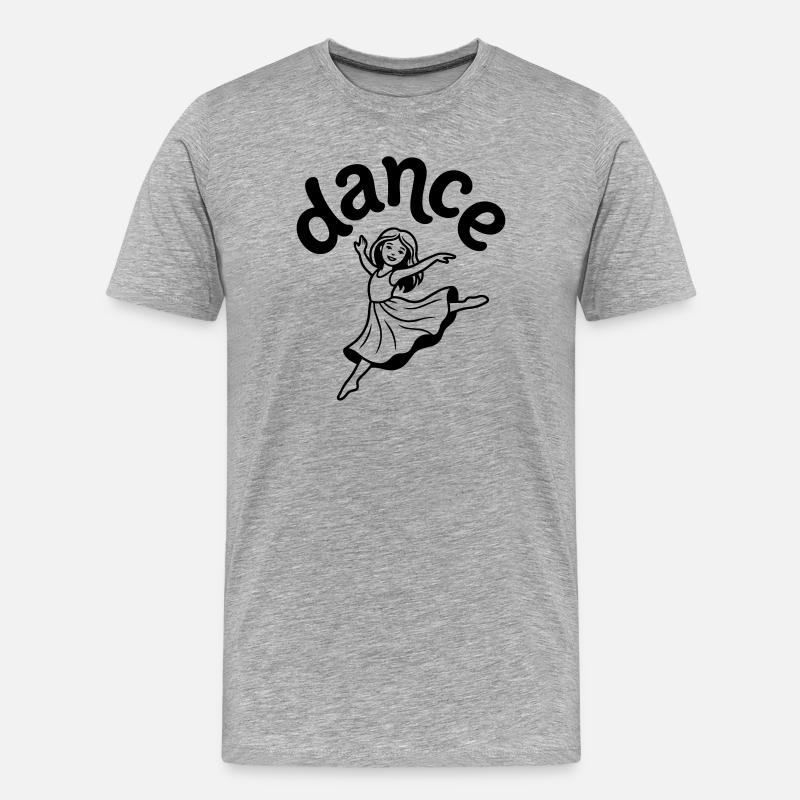 danseuse - T-shirt bio Premium Homme - gris chiné