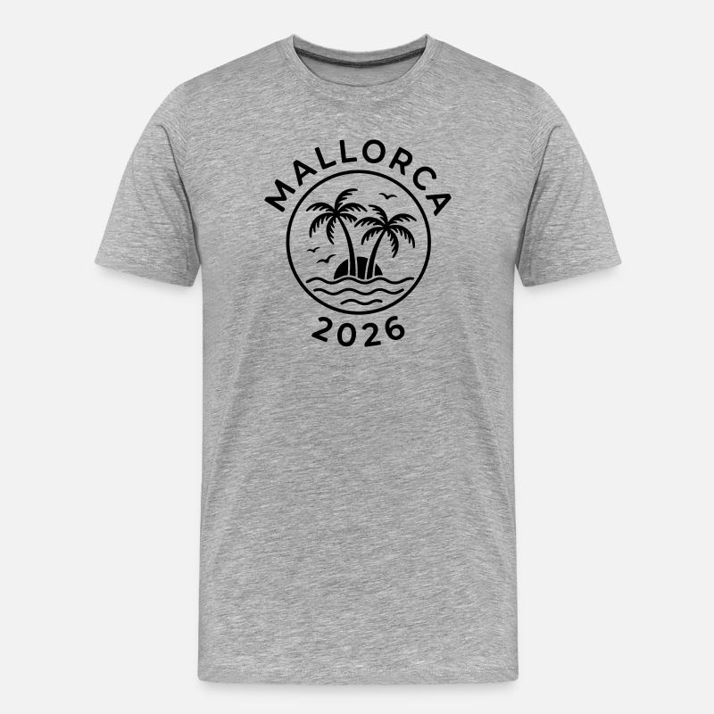 Mallorca 2026 - Men's Premium Organic T-Shirt - heather grey