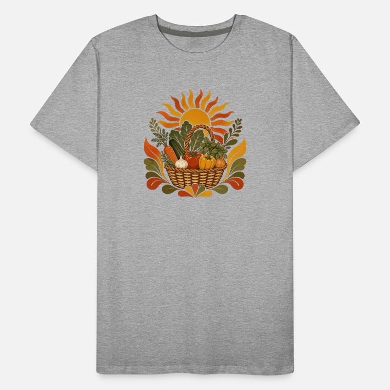 Sommerernte Korb Männer Premium Bio T-Shirt