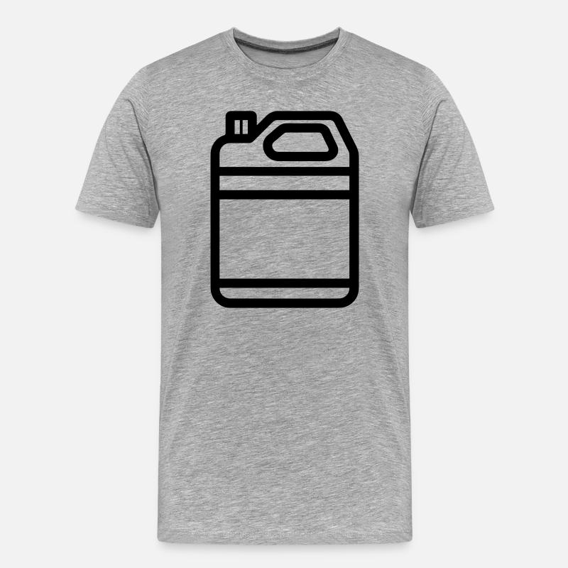 bidon - T-shirt bio Premium Homme - gris chiné