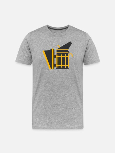 Beekeeper Smoker Smoking Device Beekeeping Beekeeping - Men's Premium Organic T-Shirt - heather grey