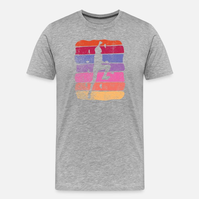 Bloc de bloc de Boulderer - T-shirt bio Premium Homme - gris chiné