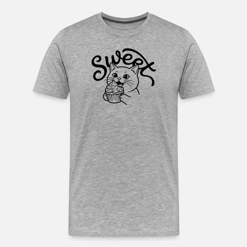 cupcake - Men's Premium Organic T-Shirt - heather grey