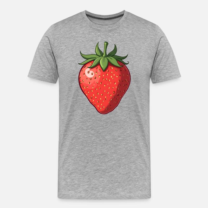 Fraise - T-shirt bio Premium Homme - gris chiné