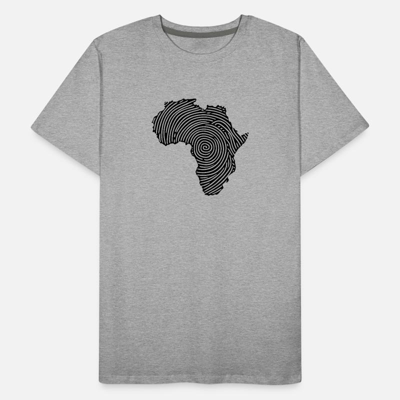 Empreintes digitales Afrique T-shirt bio Premium Homme