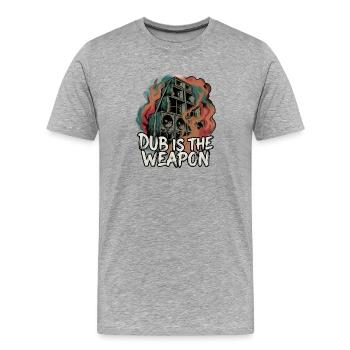 Dub Reggae Soundsystem - Männer Premium Bio T-Shirt - Grau meliert - Vorne - Damien (186cm)