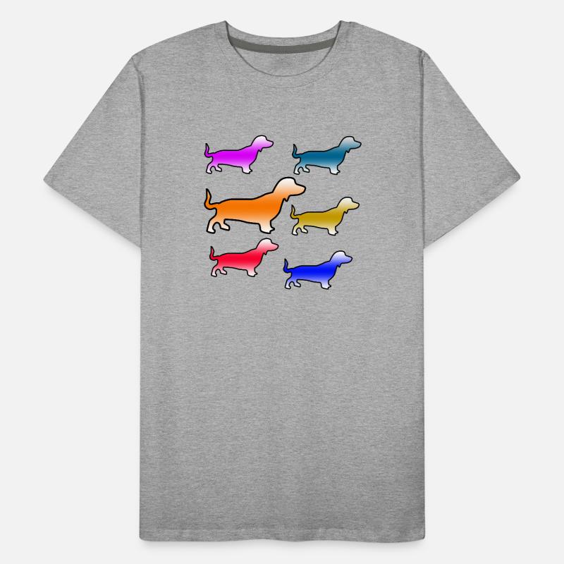 Dackel Männer Premium Bio T-Shirt