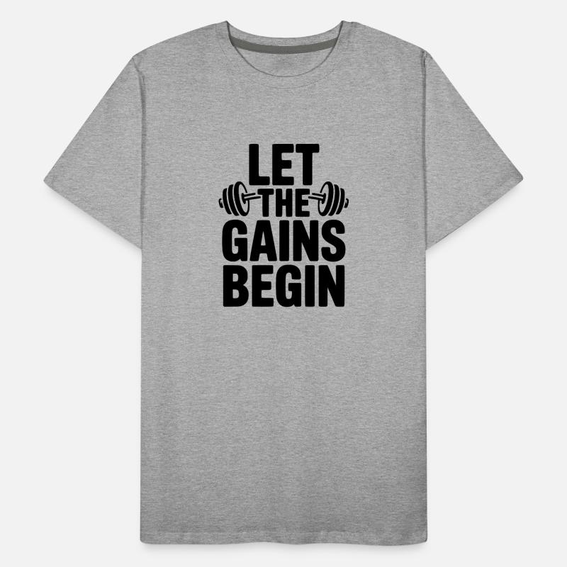 Que les gains commencent T-shirt bio Premium Homme