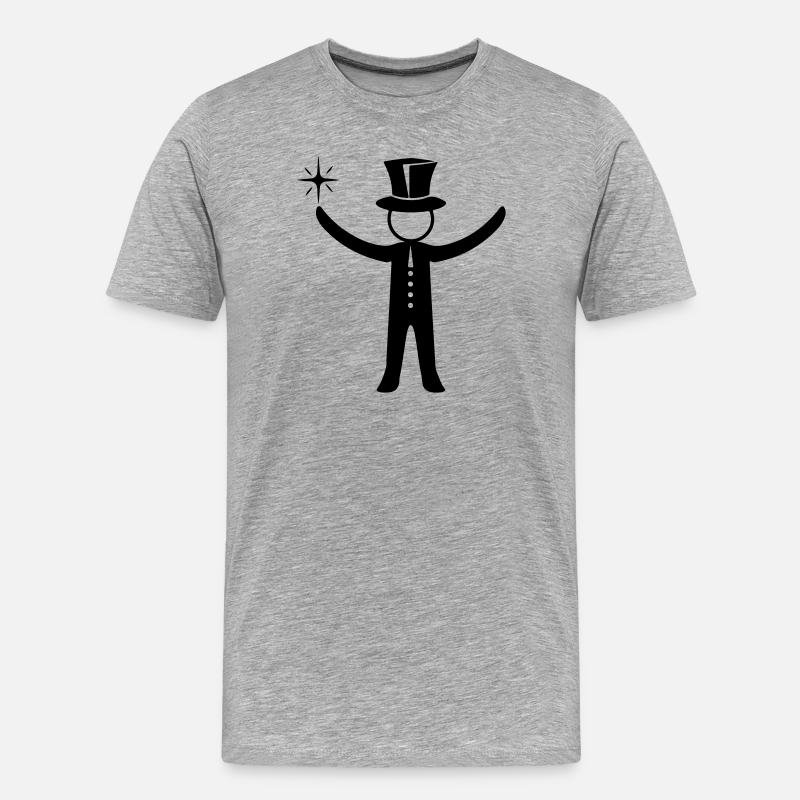 Magicien Sorcier - T-shirt bio Premium Homme - gris chiné