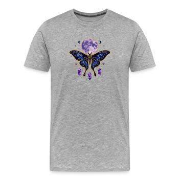 Mystical Celestial Tarot Card Aesthetic - Männer Premium Bio T-Shirt - Grau meliert - Vorne - Damien (186cm)