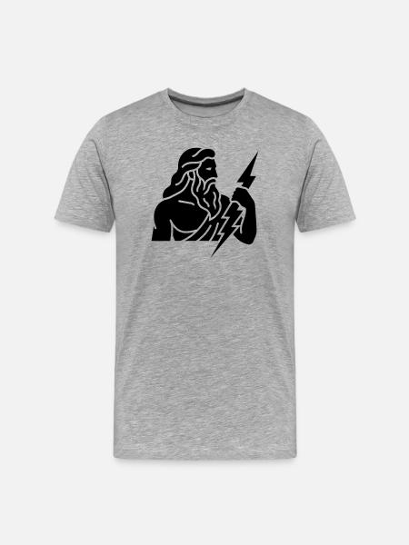 Zeus - Men's Premium Organic T-Shirt - heather grey