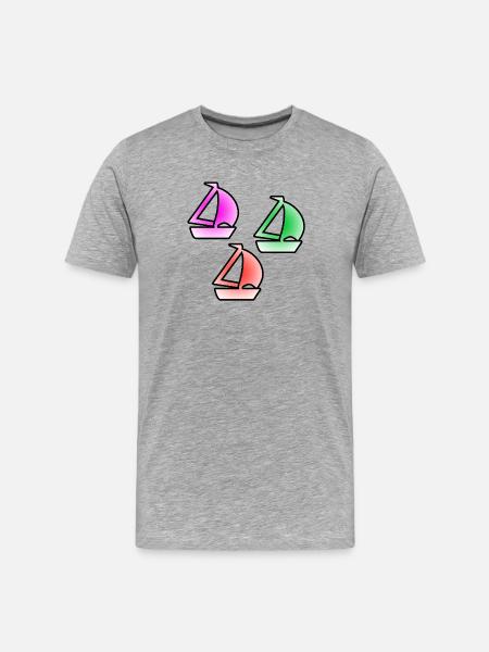 Voile - T-shirt bio Premium Homme - gris chiné