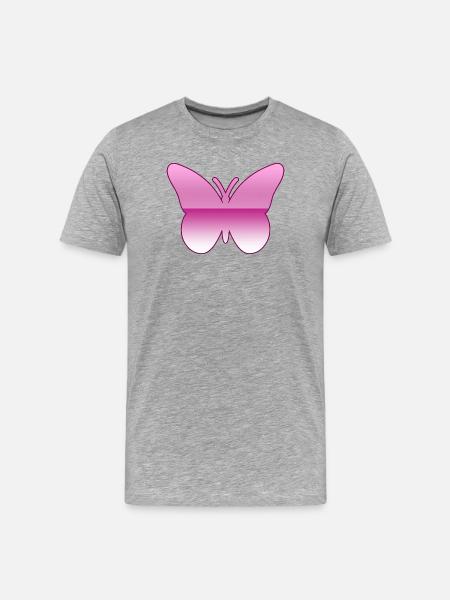 Papillon - T-shirt bio Premium Homme - gris chiné