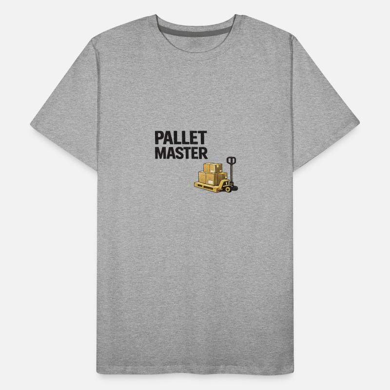 Maître palette : Élévateur d’entrepôt T-shirt bio Premium Homme