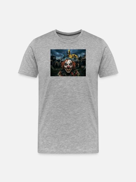 Clown Crazy - Men's Premium Organic T-Shirt - heather grey
