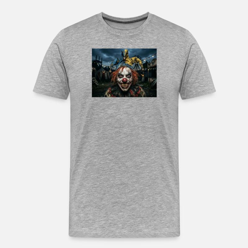 Fou de clown - T-shirt bio Premium Homme - gris chiné