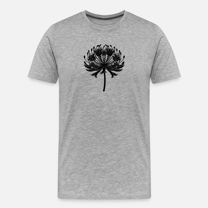 Fleur d’agapanthe - T-shirt bio Premium Homme - gris chiné