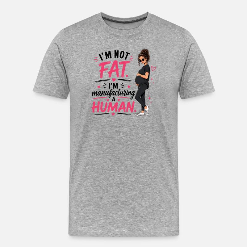 Fierté de la Grossesse - T-shirt bio Premium Homme - gris chiné