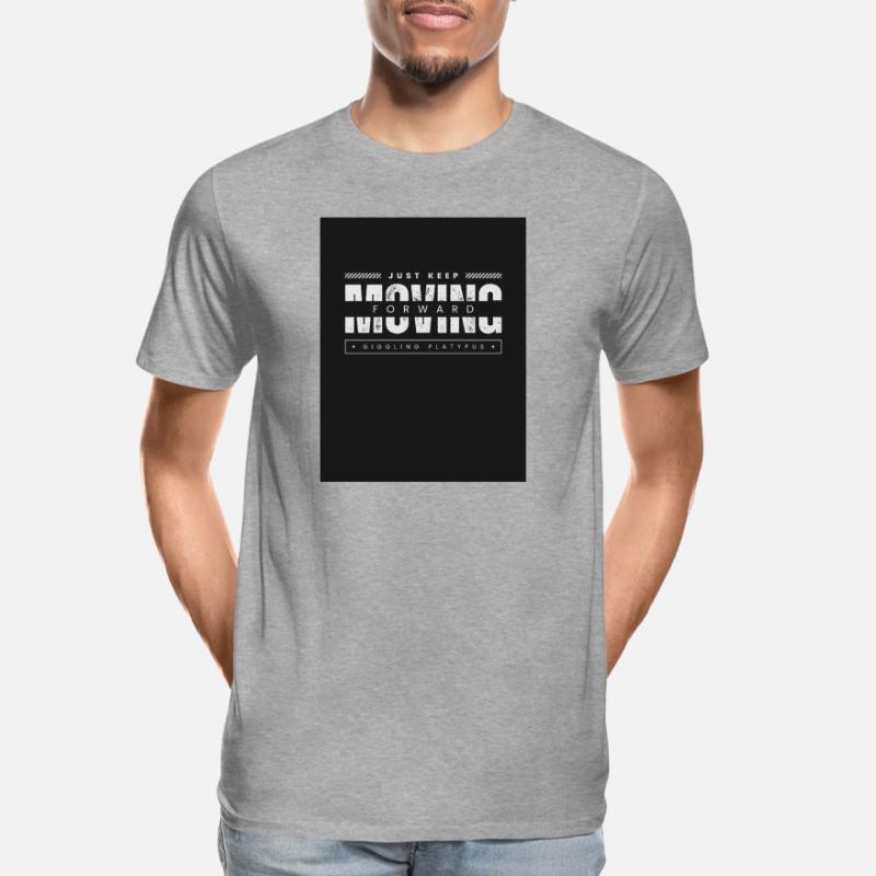 Continue simplement d’avancer, ornithorynque T-shirt bio Premium Homme