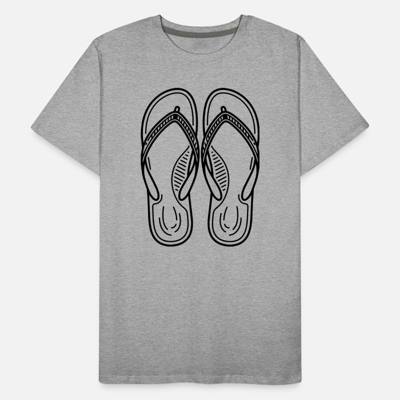 Summer Flip Flops Men's Premium Organic T-Shirt