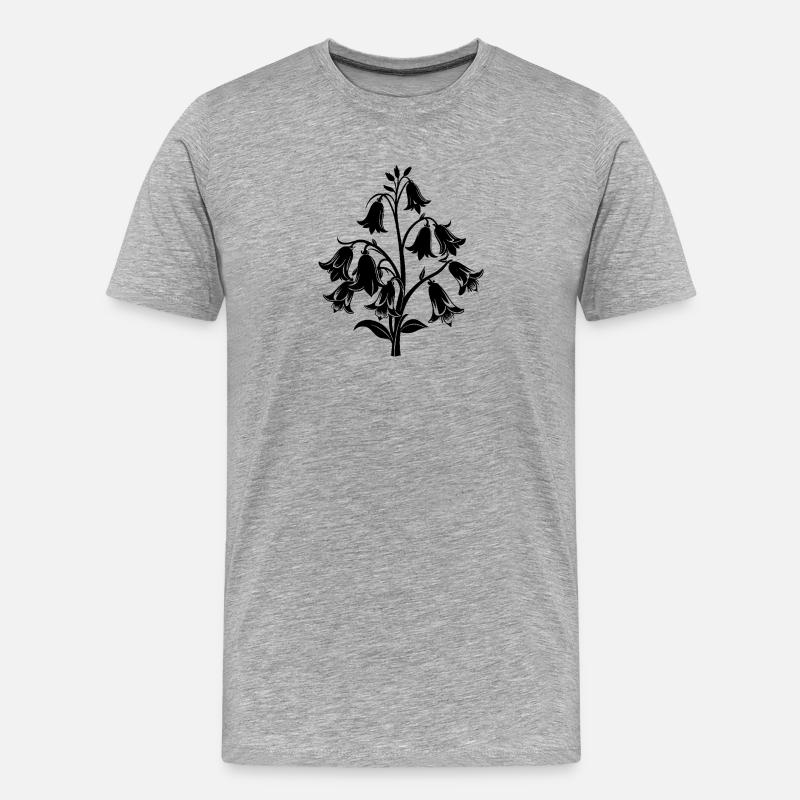Fleurs de jacinthes - T-shirt bio Premium Homme - gris chiné