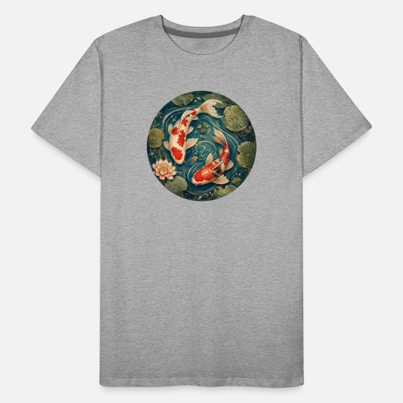 Koi Teich Männer Premium Bio T-Shirt